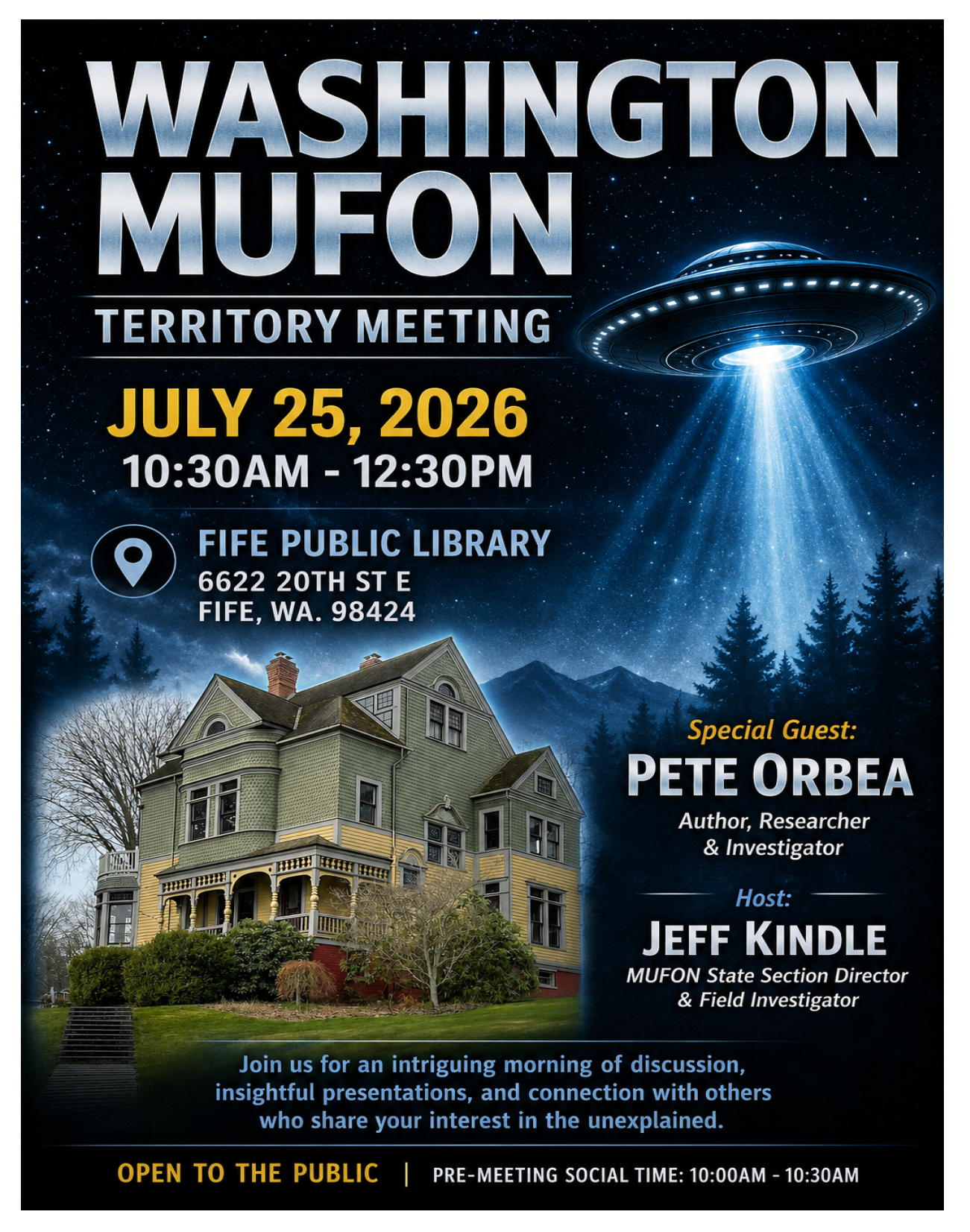 The Paranormal Pete show brings people great stories, evidence, and education about the paranormal!
With Jeff Kindle & Kathleen Wyer