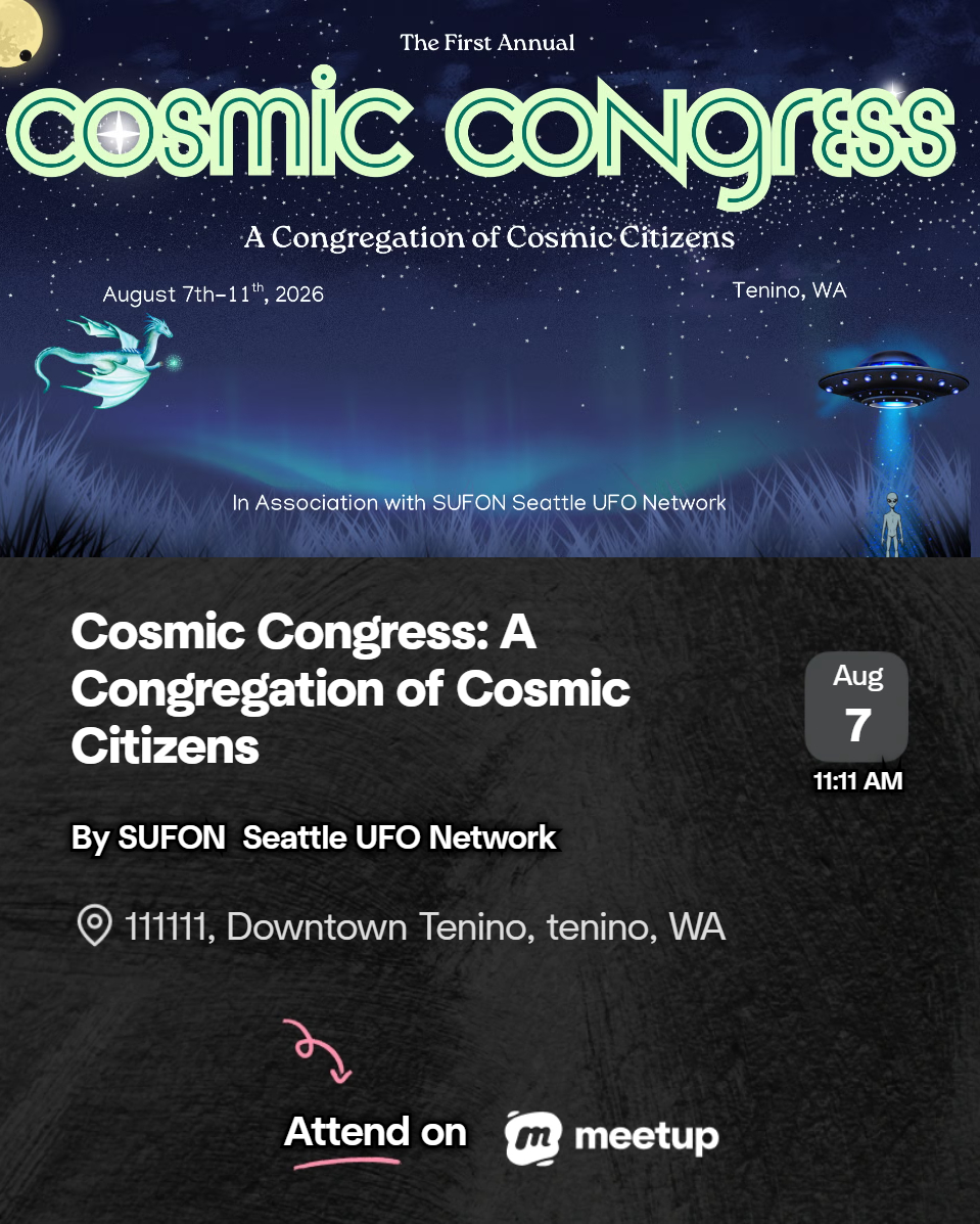 Cosmic Congress - Tenino Washington August 7th 2026
