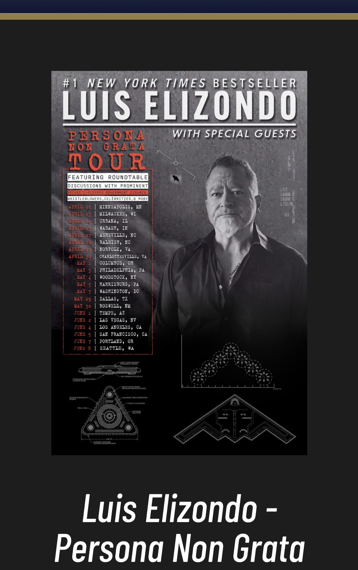 Persona Non Grata Tour with Lois Elizondo